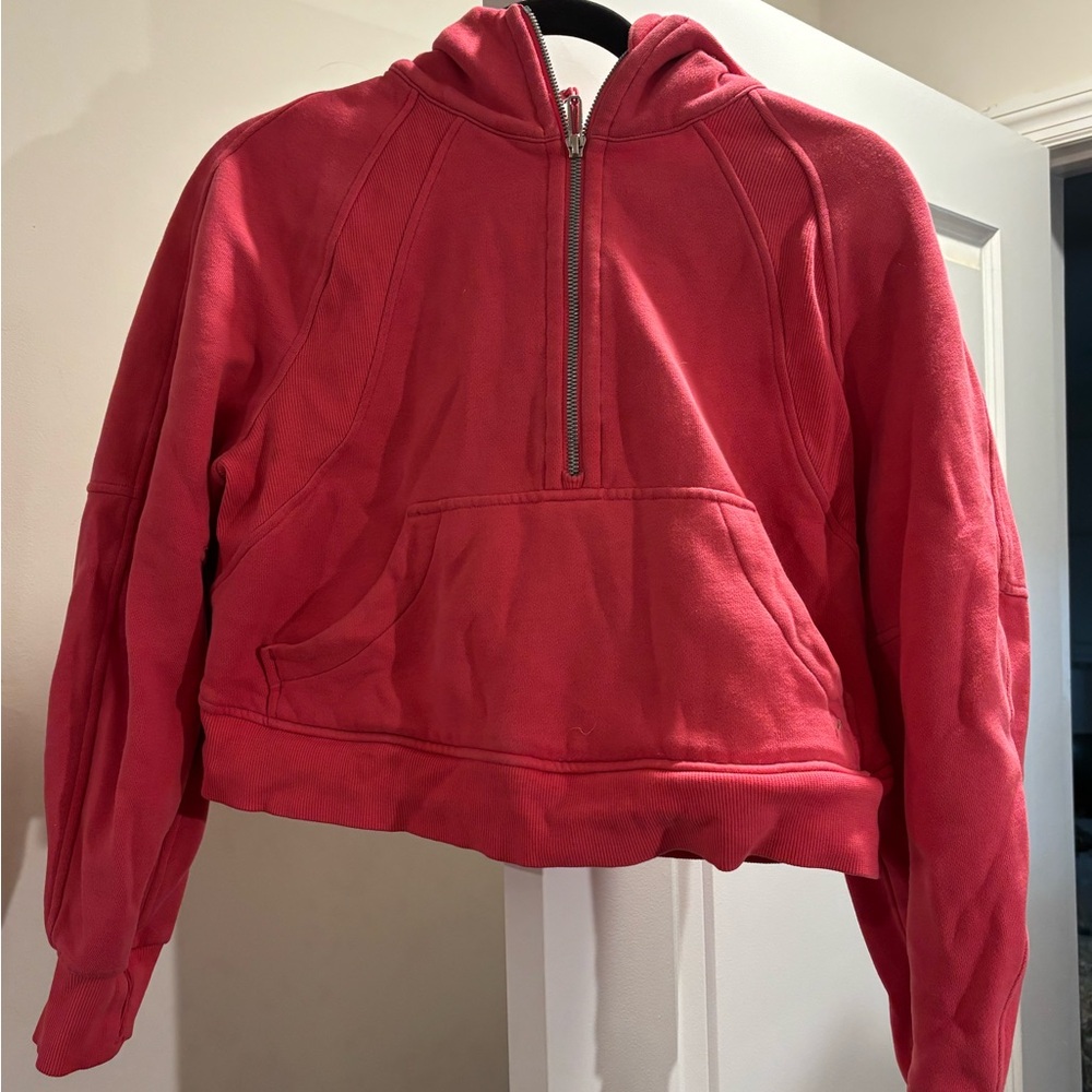 Lululemon pink cropped hoodie